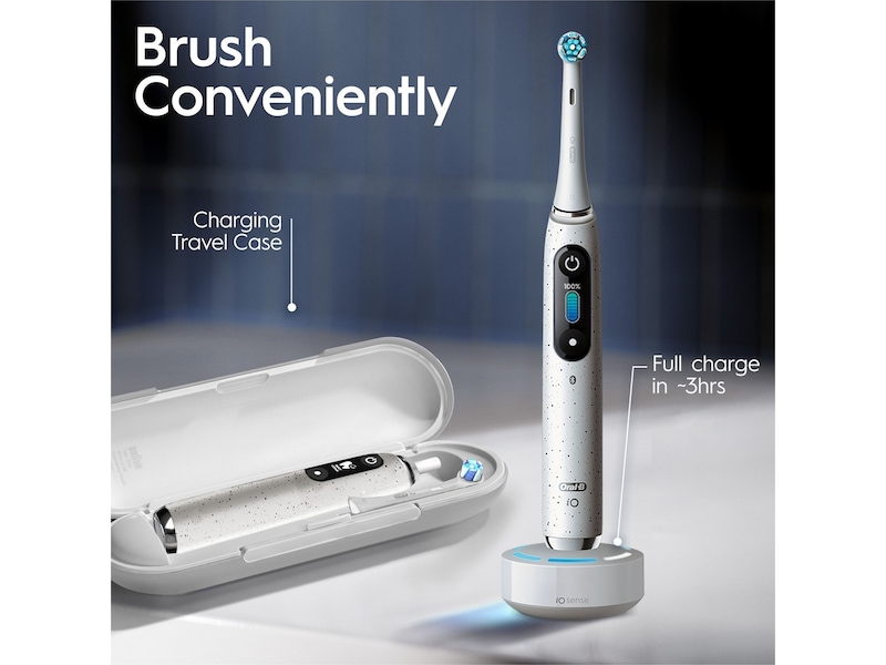 Oral-B iO 10 elektrisk tandborste (stjärndamm vit) Eltandborste