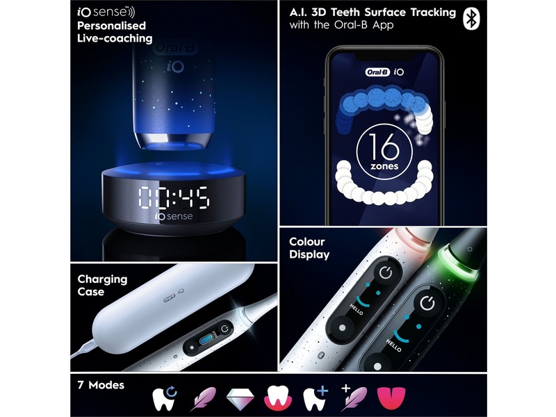 Oral-B iO 10 elektrisk tandborste (stjärndamm vit) Eltandborste