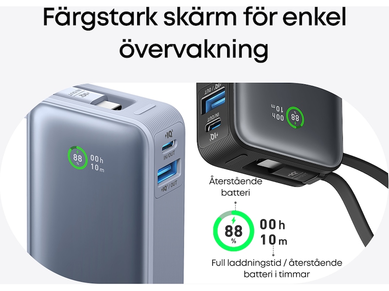 Anker 545 Nano Powerbank 10000mAh (grøn) Powerbank