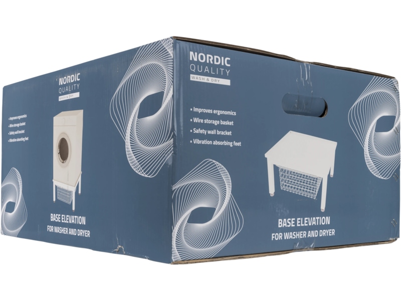 Nordic Quality Sockel för tvättmaskin/torktumlare med korg Tillbehör till tvättmaskiner & torktumlare