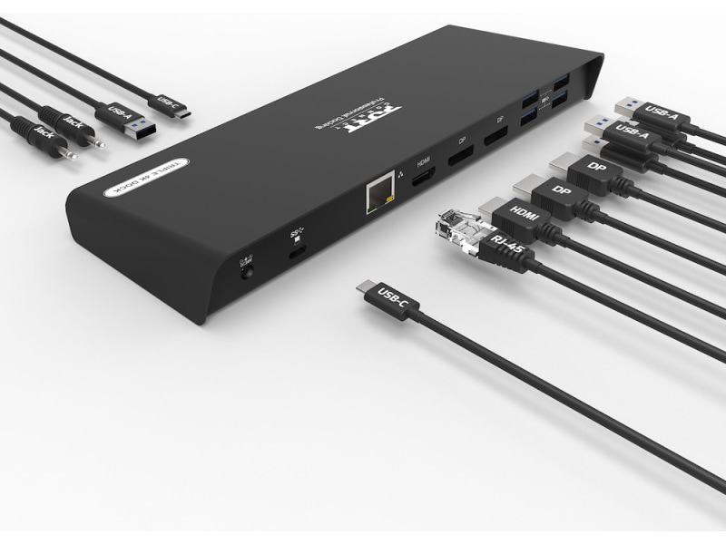 Port Design Dockningsstation Type C Office 3x4K 85W Dockningsstation och USB-hub