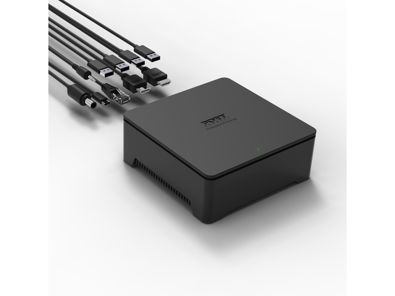 Port Design Universal Office Dockningsstation 2 x 2K Dockningsstation och USB-hub