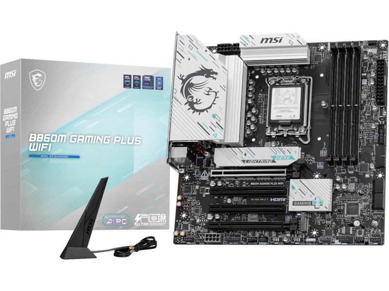 MSI B860M GAMING PLUS WIFI Moderkort Intel Socket