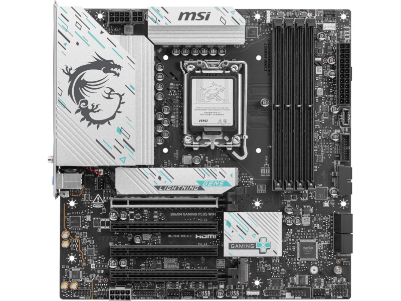 MSI B860M GAMING PLUS WIFI Moderkort Intel Socket