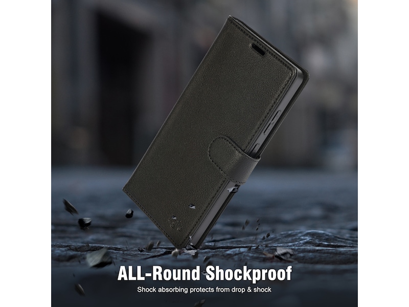 iiglo Galaxy S25 Ultra 2-i-1 Plånboksfodral (svart) Mobilskal