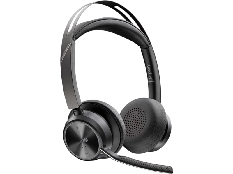 Poly Voyager Focus 2 MS USB-C Headset med laddningsställ Trådlöst headset