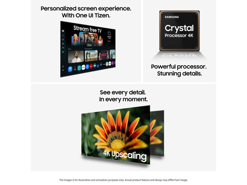 Samsung 55" U7005F UHD 4K smart-TV (2025) 50 - 59 tums TV