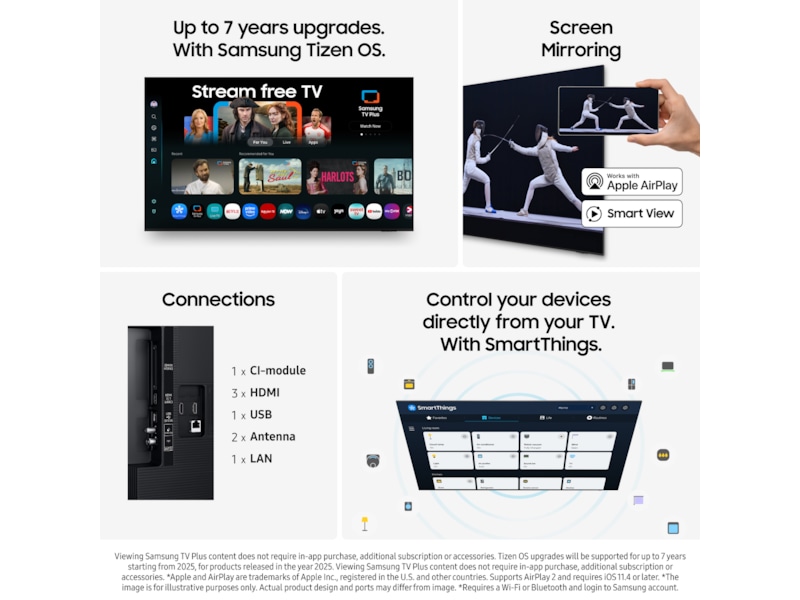 Samsung 50" U7005F UHD 4K Smart TV (2025) 50 - 59 tums TV