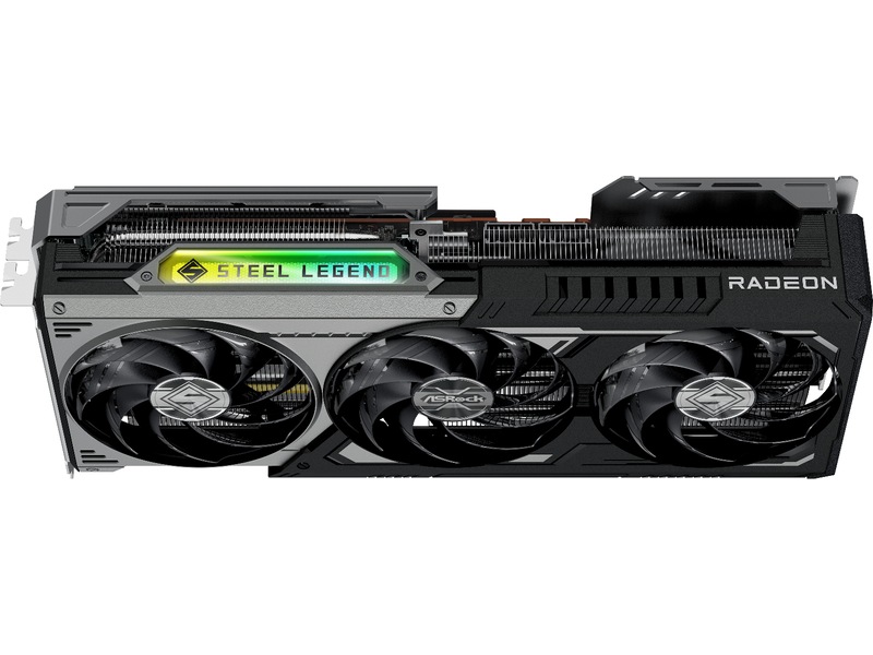ASRock AMD Radeon RX 9070 XT Steel Legend Dark Grafikkort