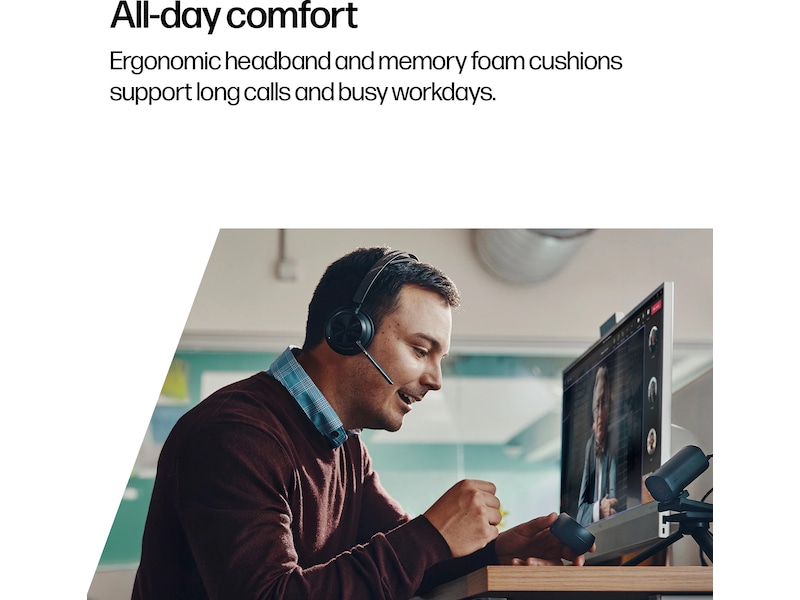 HP Poly Voyager Focus 2 MS USB-C trådlöst headset Trådlöst headset