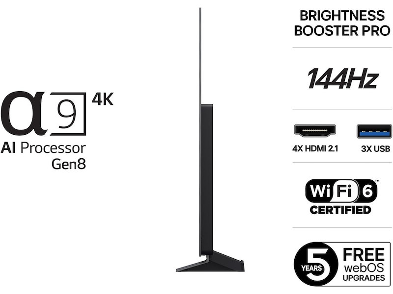 55 tum LG OLED C5 AI 4K Smart TV 2025 50 - 59 tums TV