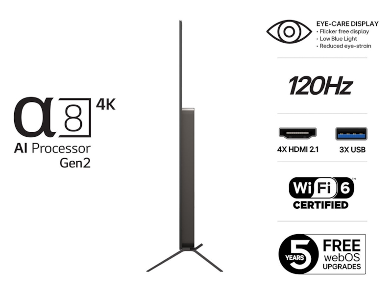 LG 55" B5 AI 4K OLED smart-TV (2025) 50 - 59 tums TV