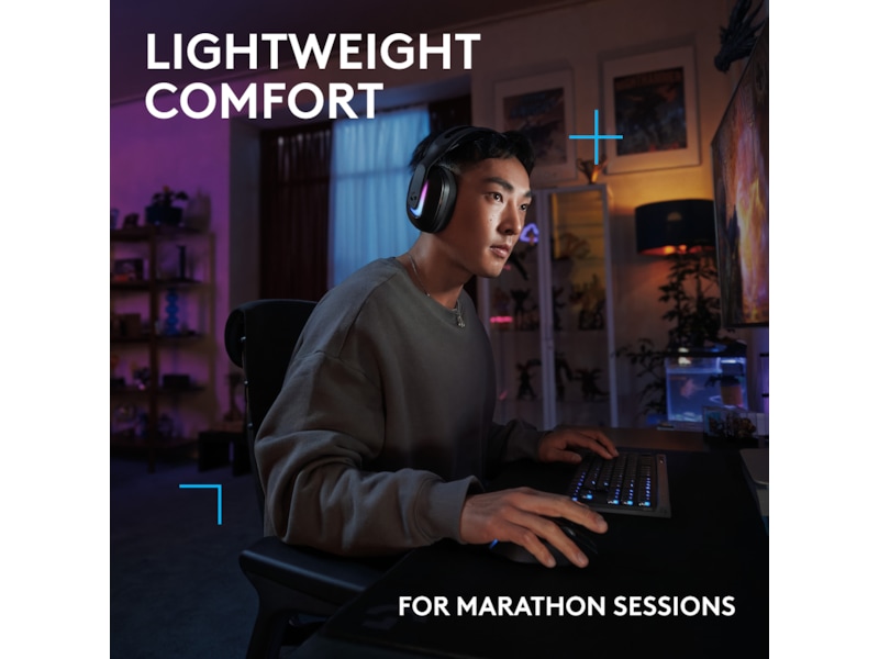 Logitech G522 Lightspeed trådlöst gamingheadset (svart) Gamingheadset