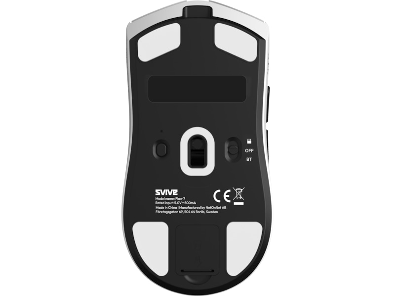 Svive Flow 7 Ultra Light Trådløs Gamingmus (hvid) Gamingmus