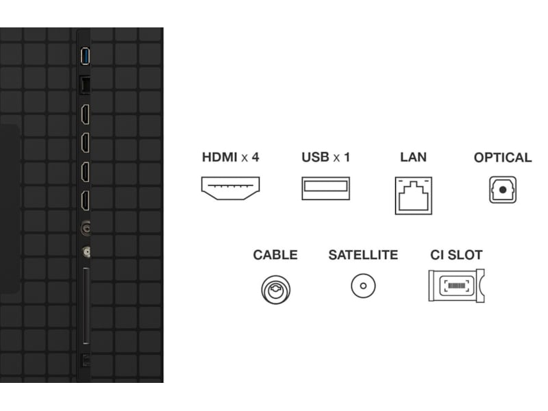 TCL 85" C8K 4K QD-Mini LED Google TV Över 80 tums TV