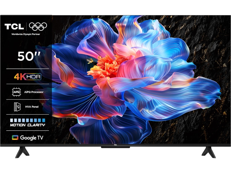 TCL 50" V6C 4K LED Google TV 50 - 59 tums TV