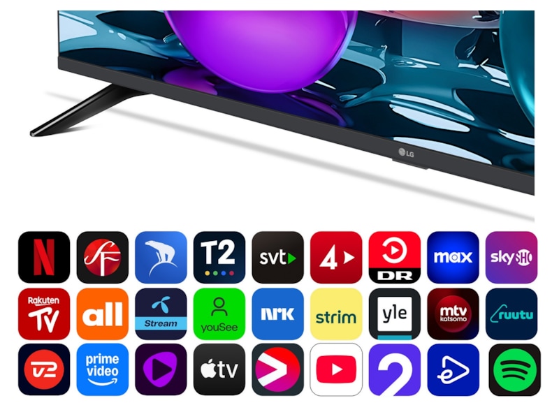 LG 55" UA73 AI 4K UHD smart-TV (2025) 50 - 59 tums TV