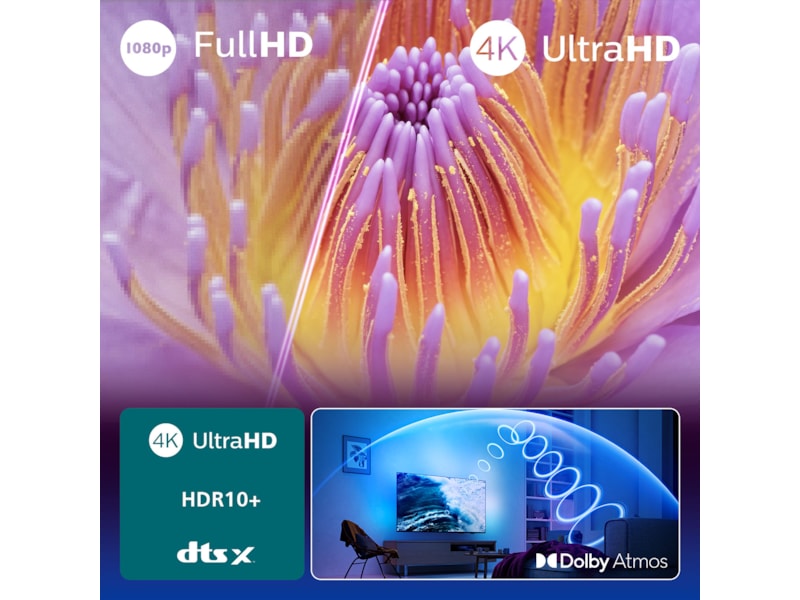 Philips 50" PUS8000/12 4K LED smart Ambilight-TV (2025) 50 - 59 tums TV
