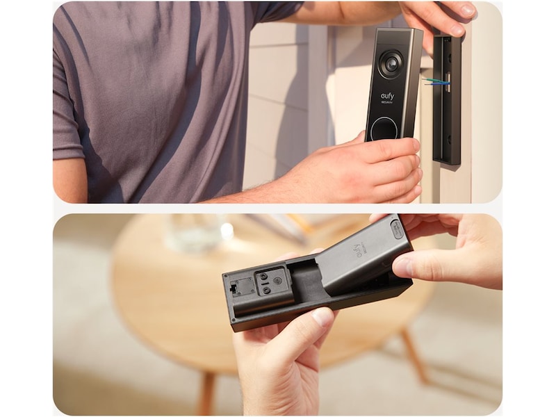 Eufy E340 videodörrklocka + Edge HomeBase Mini Ringklockor