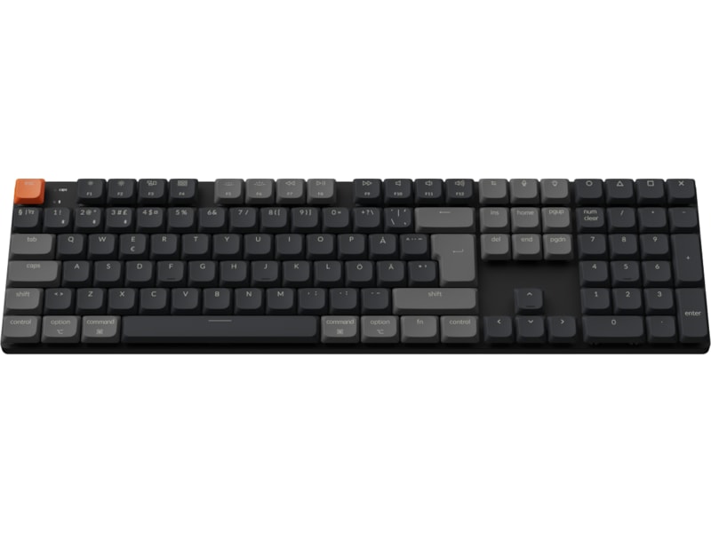 Keychron K5 V2 trådlöst tangentbord RGB alu hotswap QMK LP 2.0 brown Gamingtangentbord