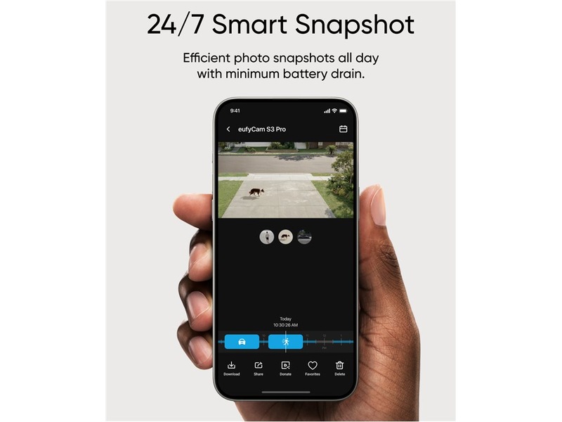 Eufy eufyCam S3 Pro övervakningskamera Kit 4 pack + HomeBase S380 Övervakningskamera