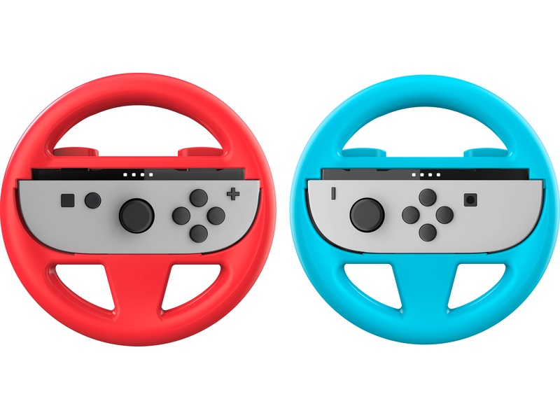 Nacon Dual Wheel for Nintendo Switch 2 (röd/blå) Tillbehör till spelkonsoler