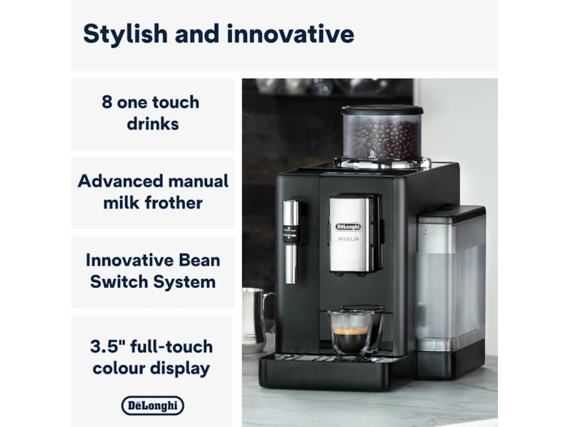 DeLonghi Rivelia automatisk kaffemaskin Espressomaskiner