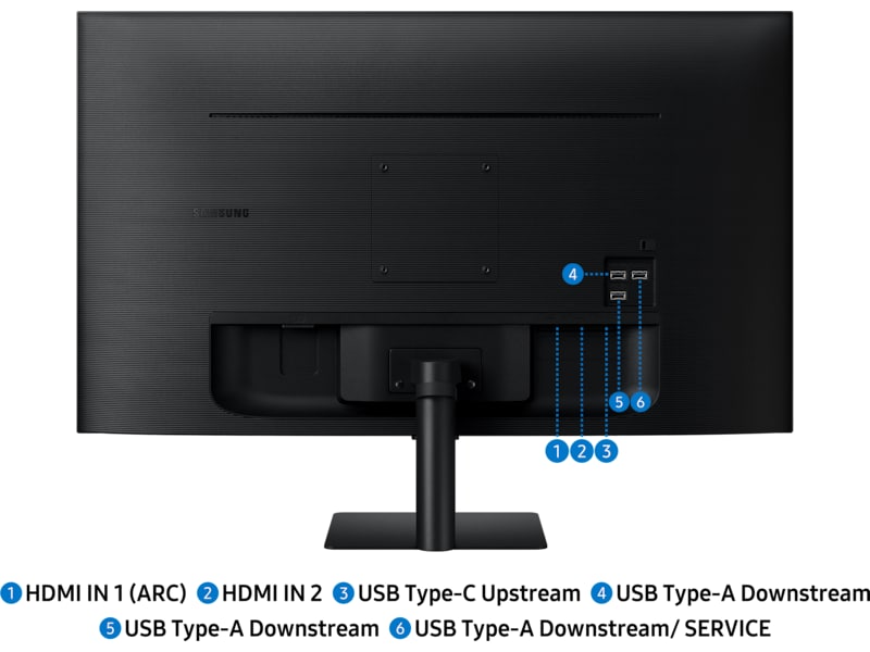 Samsung 32" 4K smart skärm M7 32FM702 (svart) Bildskärmar