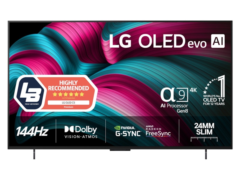 LG 42" C5 AI 4K OLED Smart TV (2025) Bundle 20 - 49 tums TV