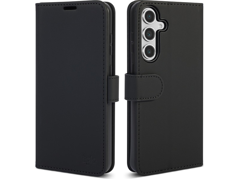 iiglo Galaxy S25 FE Plånboksfodral (svart) Mobilskal