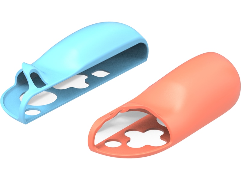 Gaminja Nintendo Switch 2 Joy-Con 2 Silikongrepp (blå/orange) Tillbehör till spelkonsoler