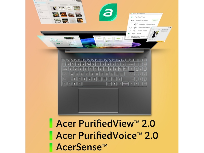 Acer Aspire 16 AI 16" OLED WUXGA+ Copilot+ PC Datorer - Bärbara / laptop