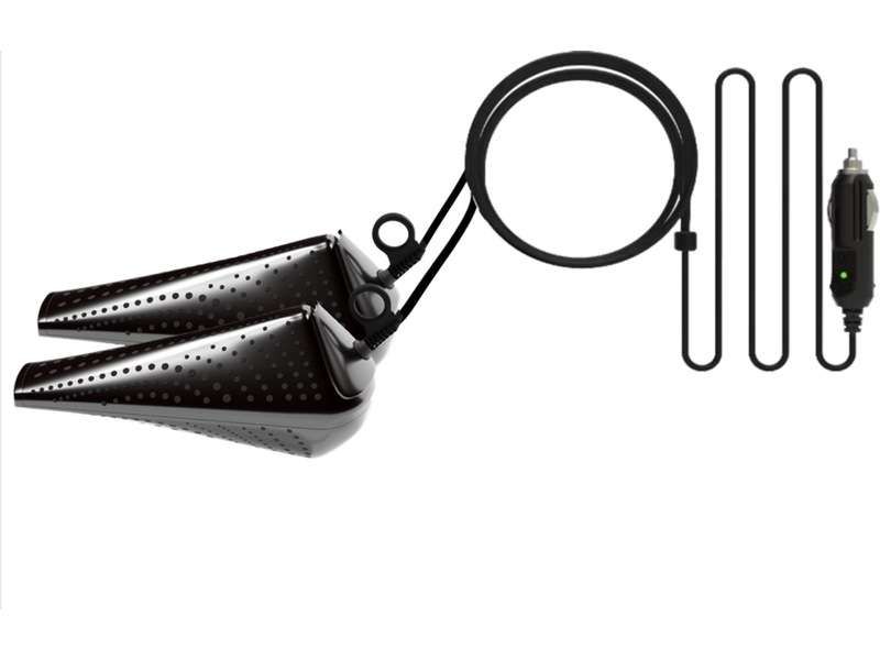 Hedgehog Drive skotork för bil + ström laddare (svart) Skotorkare