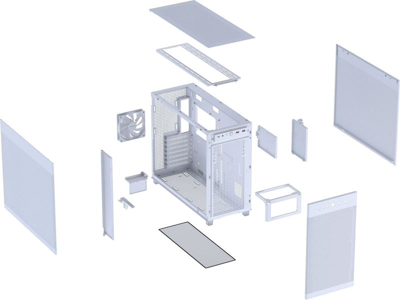 Asus Prime AP303 MESH Mid Tower (vit) Midi tower