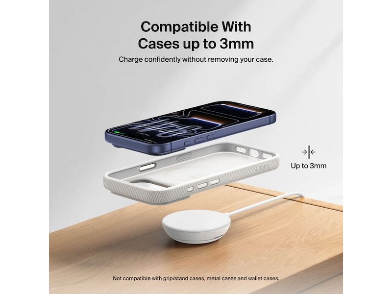 Belkin UltraCharge magnetisk laddplatta 25W Qi2 med stativ Trådlös laddare