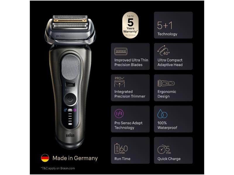 Braun Series 9 PRO+ elektrisk rakapparat 9675CC Rakapparat