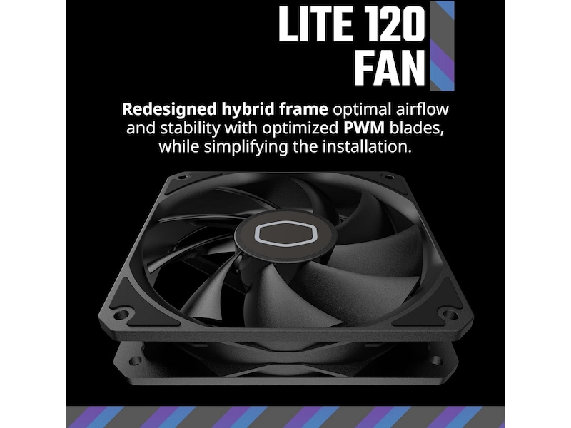 Cooler Master MF120 Lite Fläkt (svart) Fläkt