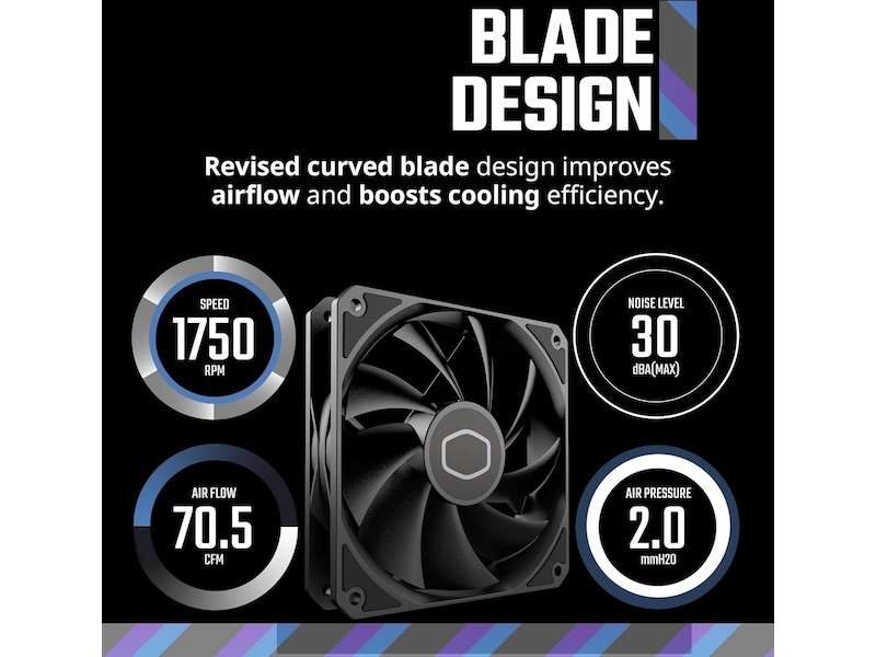 Cooler Master MF120 Lite Fläkt (svart) Fläkt