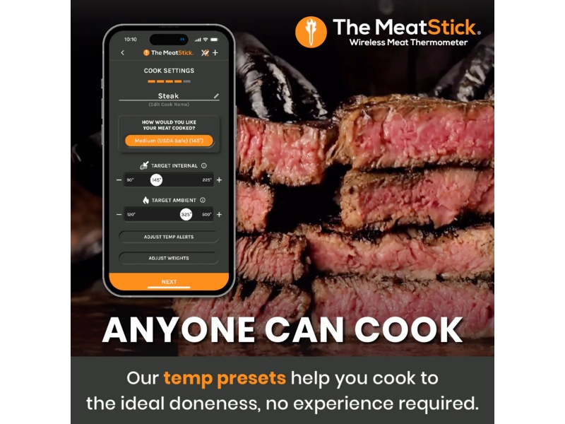 THE MEATSTICK 4X Set trådlös stektermometer Övriga köksapparater