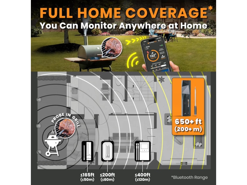 THE MEATSTICK 4X Set trådlös stektermometer Övriga köksapparater