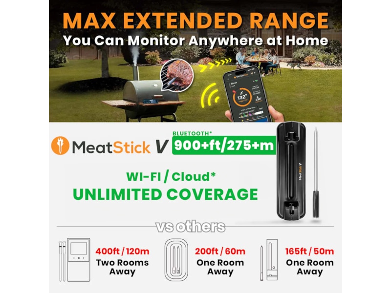 THE MEATSTICK V Set trådlös stektermometer Övriga köksapparater