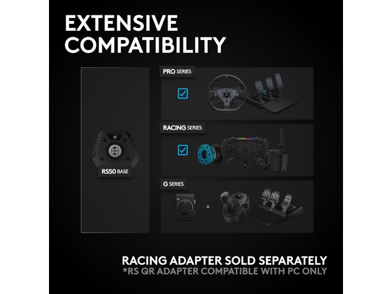 Logitech G RS50 Xbox/PC Ratt och pedaler