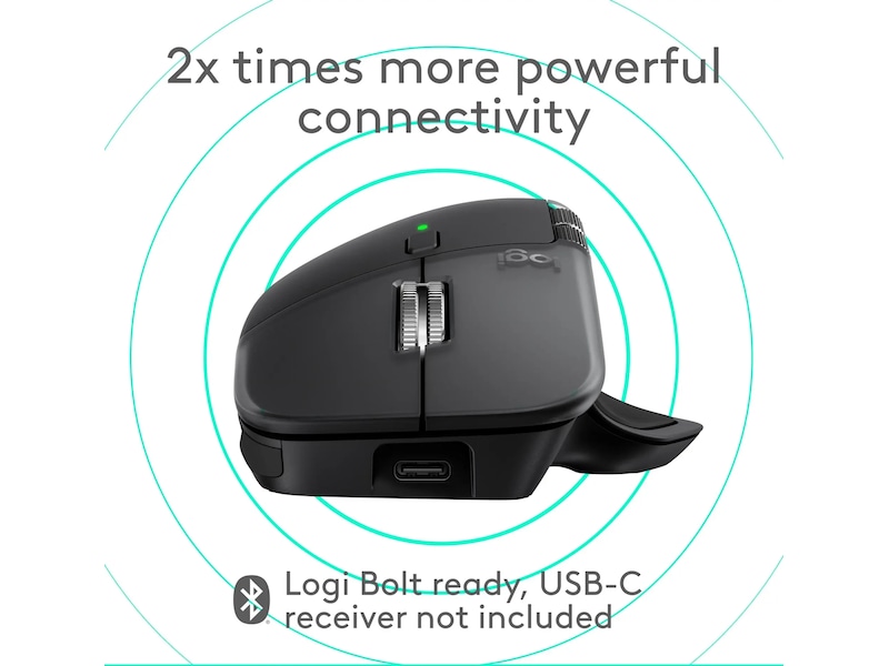 Logitech MX Master 4 til Mac Trådløs Mus (space black) Mus