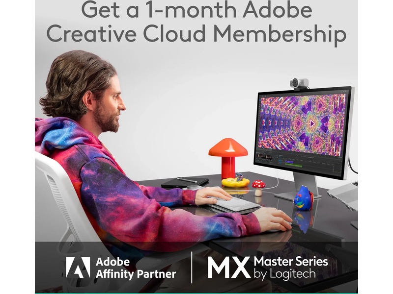 Logitech MX Master 4 til Mac Trådløs Mus (space black) Mus