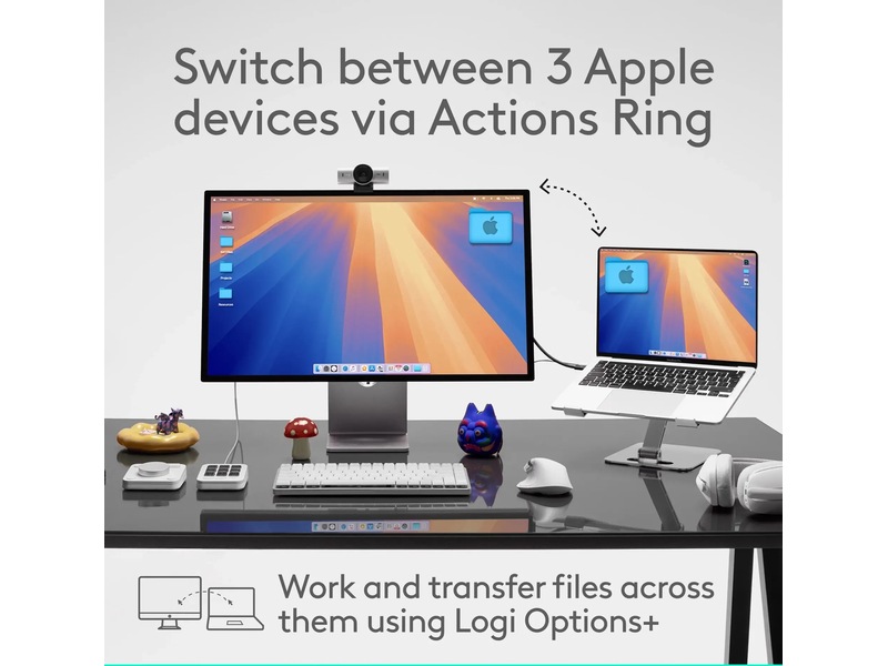 Logitech MX Master 4 til Mac Trådløs Mus (hvid sølv) Mus