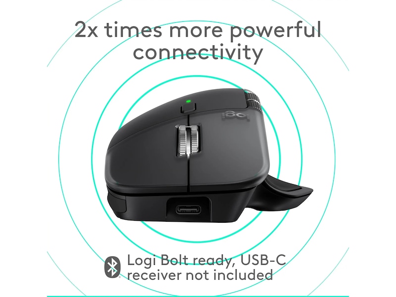 Logitech MX Master 4 til Mac Trådløs Mus (hvid sølv) Mus