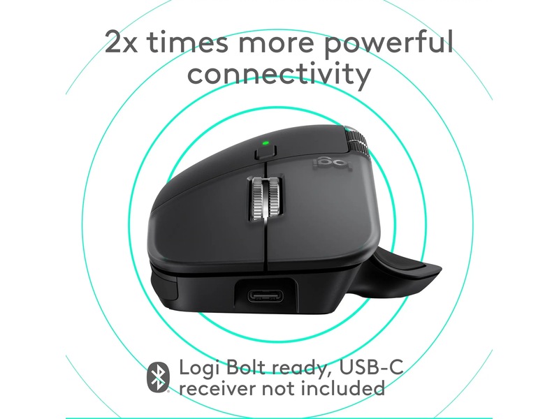 Logitech MX Master 4 til Mac Trådløs Mus (hvid sølv) Mus