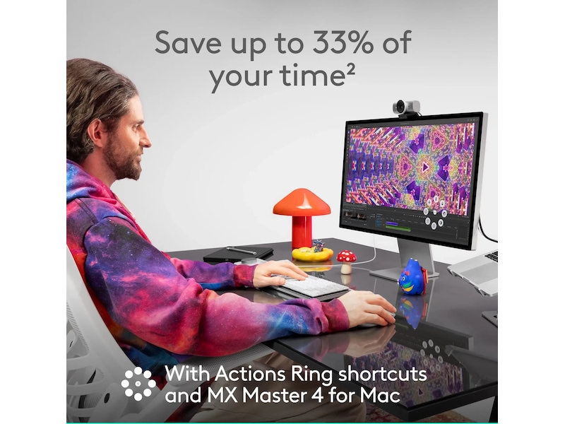 Logitech MX Master 4 til Mac Trådløs Mus (hvid sølv) Mus