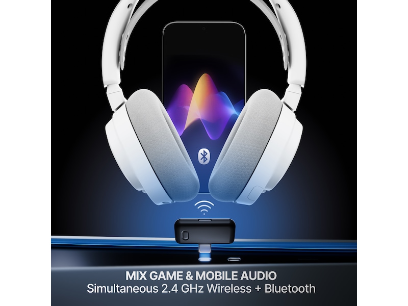 SteelSeries Arctis Nova 7 Gen 2 Trådløst Gamingheadset (hvid) Gamingheadset