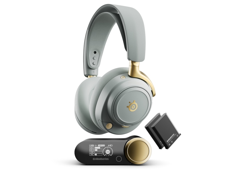 SteelSeries Arctis Nova Elite Trådlös Gamingheadset (salvia och guld) Gamingheadset